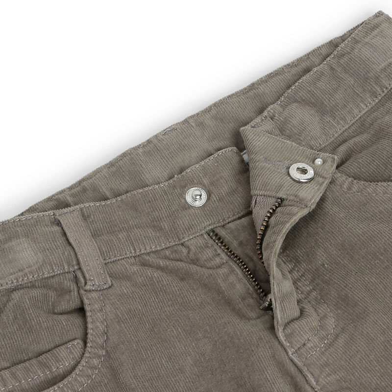 Boys Medium Brown Corduroy Long Trouser image number 2